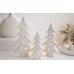  Leyu Metalen Kerstbomen Wit set van 3  – 28, 38 & 48 cm | Kerstdecoratie 